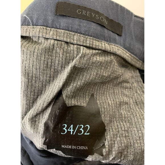Greyson pants grey blue men's size 34 x 32 - Picture 4 of 4